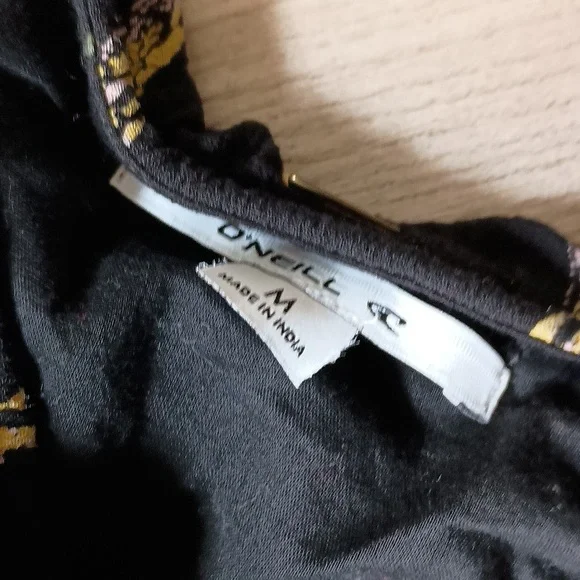 O'Neill Alana black MIDI wrap dress size medium - Picture 5 of 8